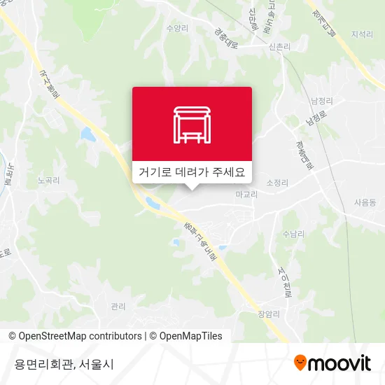 용면리회관 지도