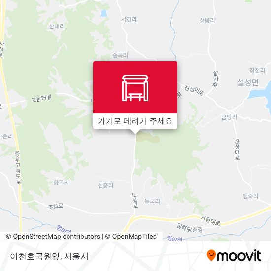 이천호국원앞 지도