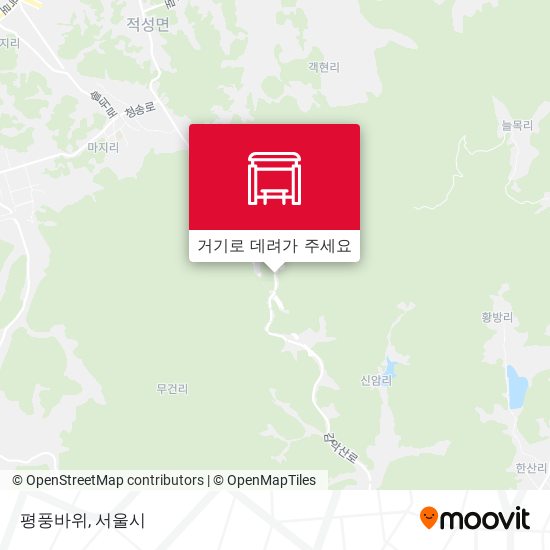 평풍바위 지도