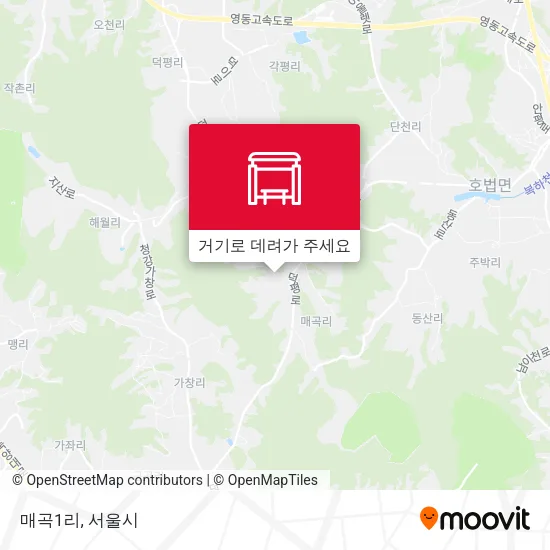 매곡1리 지도