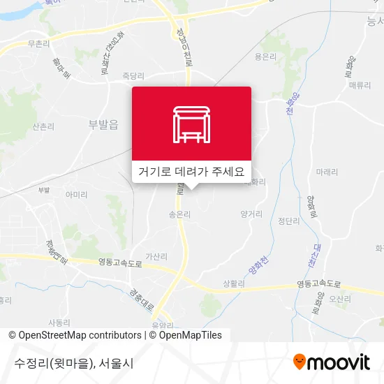 수정리(윗마을) 지도