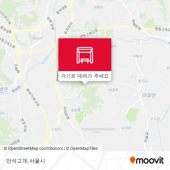 만석고개 지도