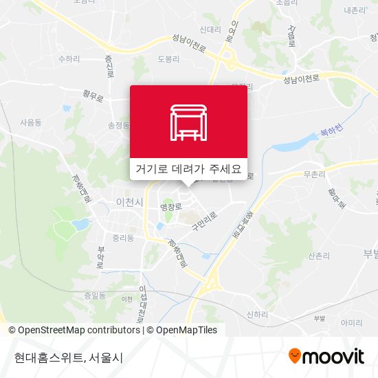 현대홈스위트 지도