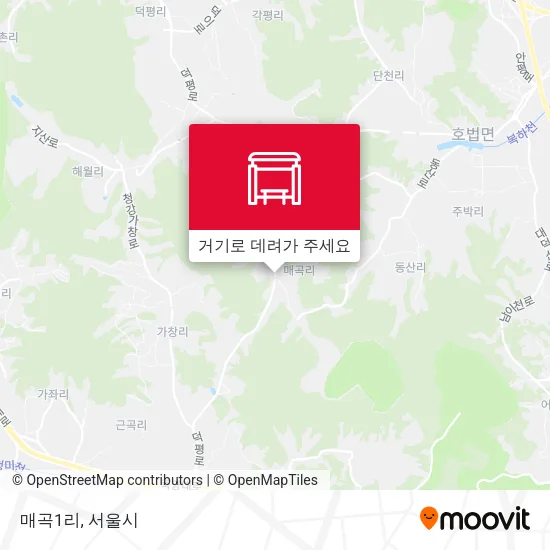 매곡1리 지도