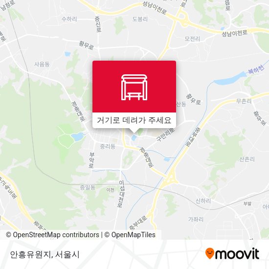 안흥유원지 지도