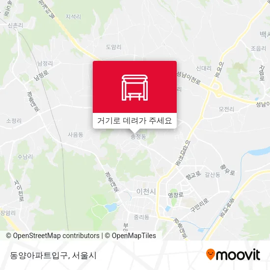 동양아파트입구 지도