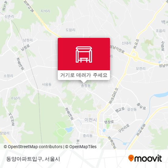 동양아파트입구 지도