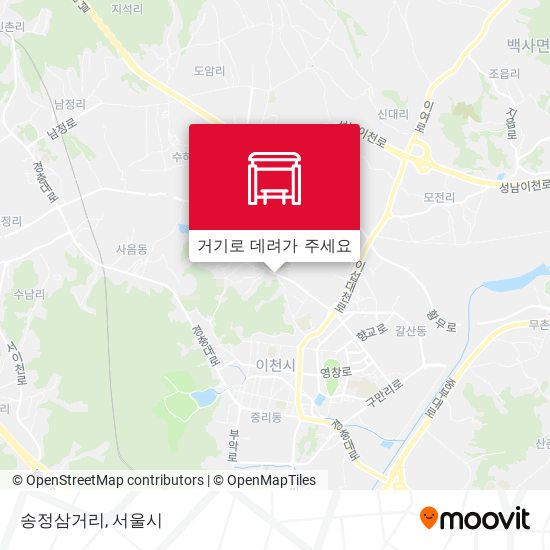 송정삼거리 지도