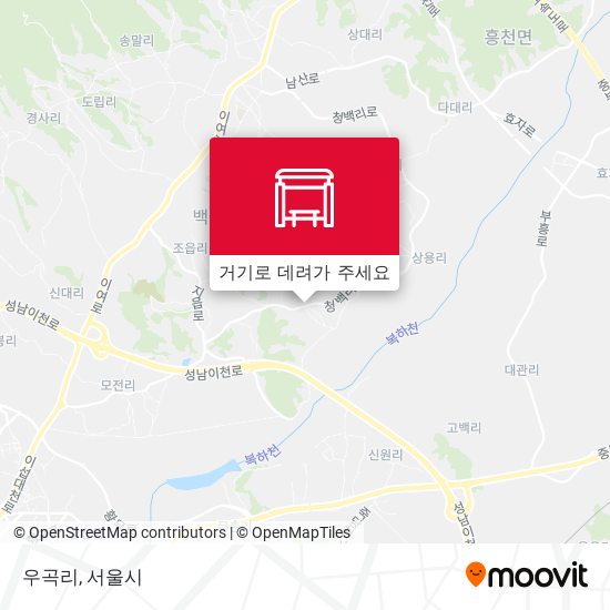 우곡리 지도