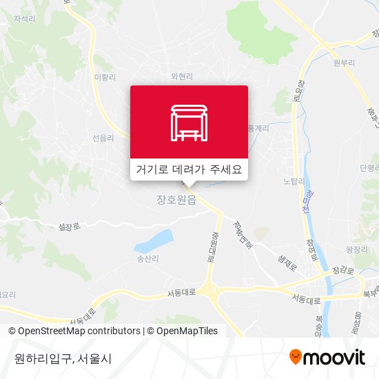 원하리입구 지도