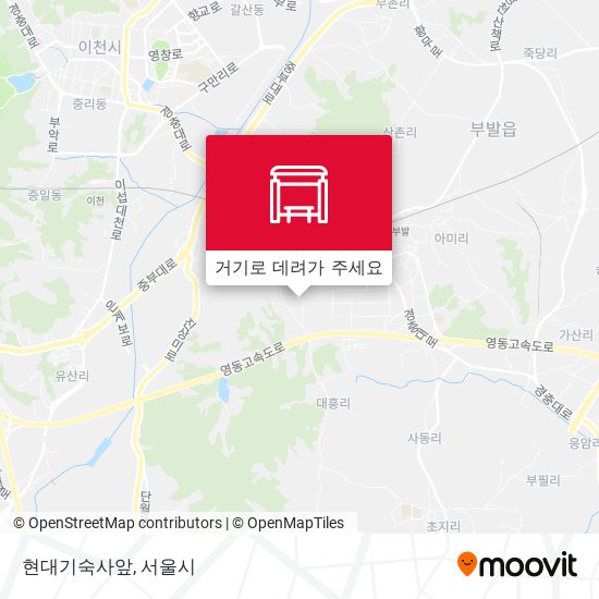 현대기숙사앞 지도