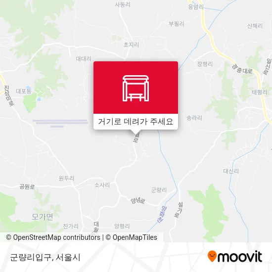 군량리입구 지도