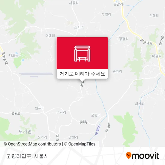 군량리입구 지도