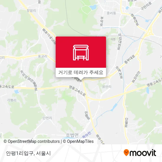 안평1리입구 지도