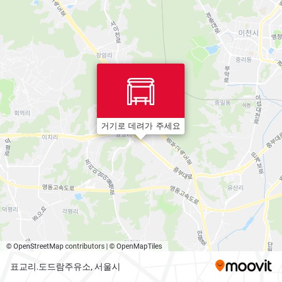표교리.도드람주유소 지도