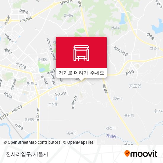 진사리입구 지도