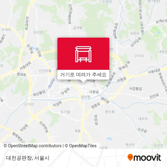 대천공판장 지도