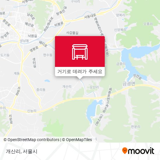 개산리 지도