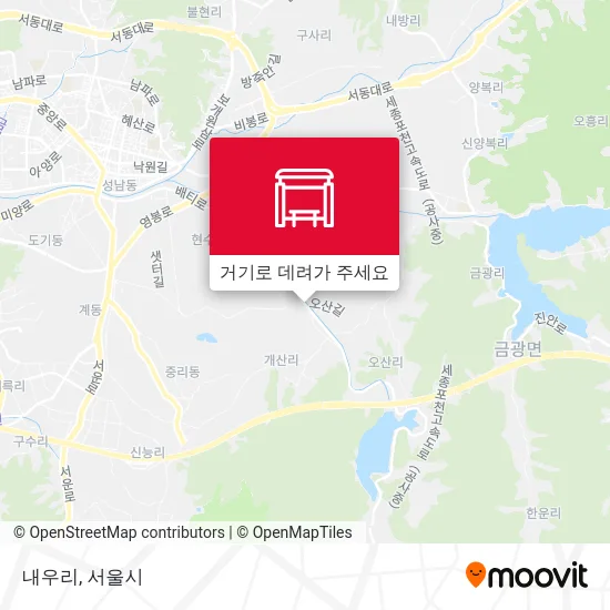 내우리 지도