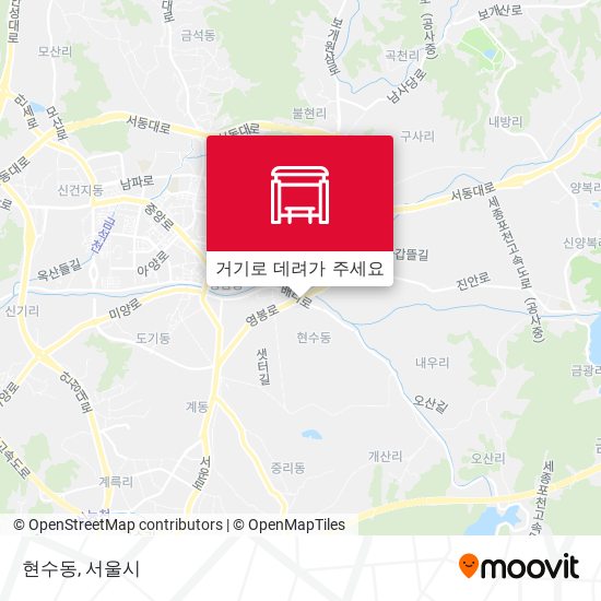 현수동 지도