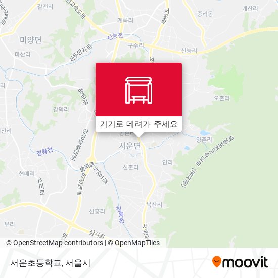 서운초등학교 지도