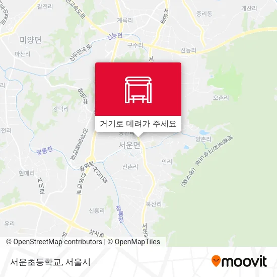 서운초등학교 지도