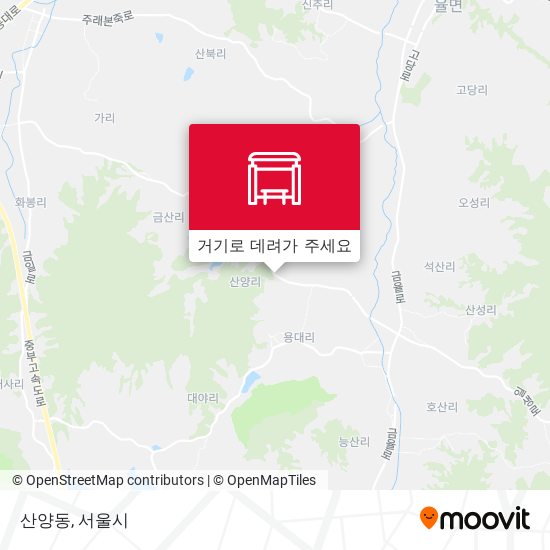 산양동 지도