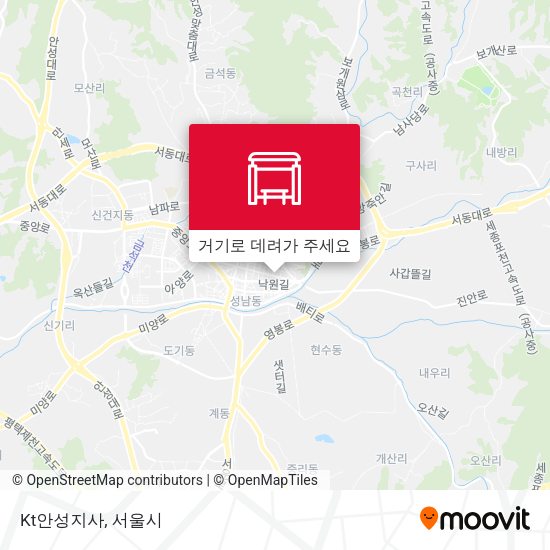 Kt안성지사 지도