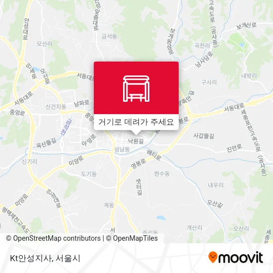 Kt안성지사 지도