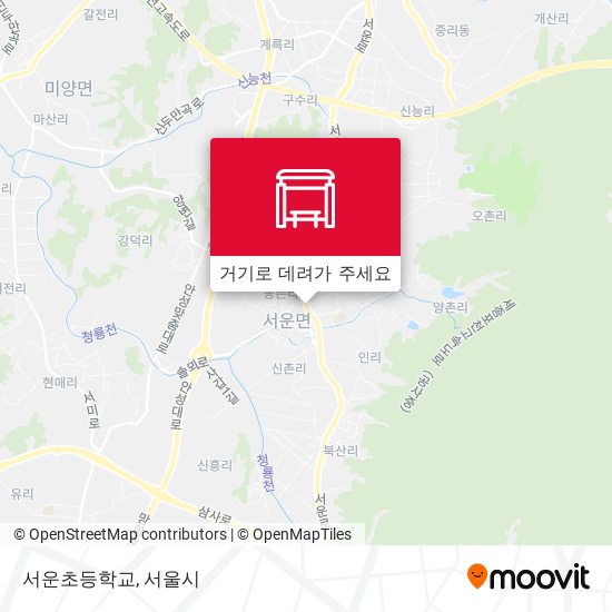 서운초등학교 지도