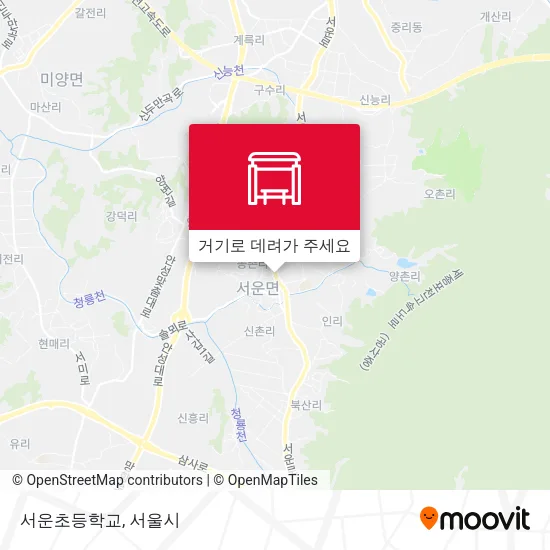 서운초등학교 지도