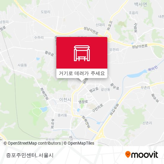 증포주민센터 지도