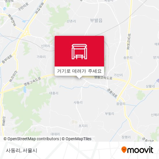 사동리 지도