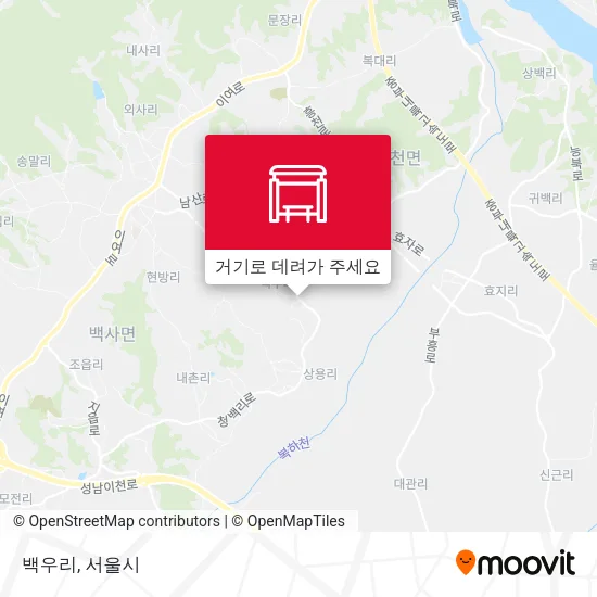 백우리 지도
