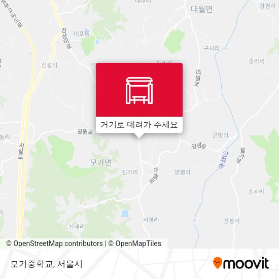 모가중학교 지도