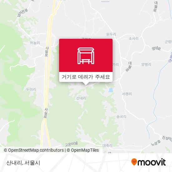 산내리 지도