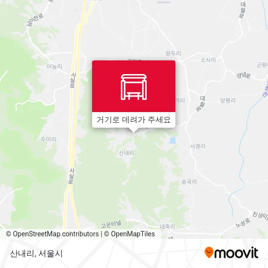 산내리 지도
