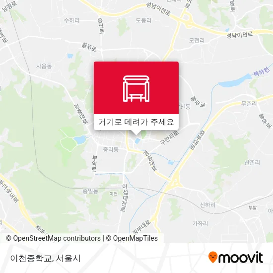 이천중학교 지도