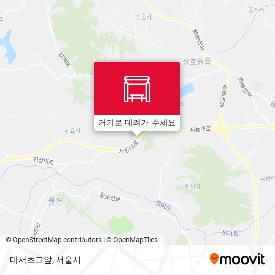 대서초교앞 지도