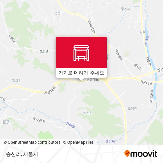 송산리 지도