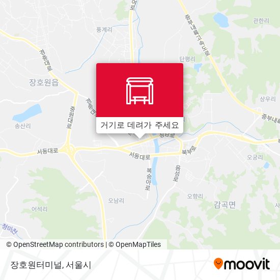 장호원터미널 지도