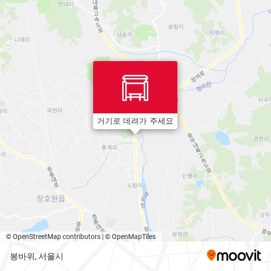봉바위 지도