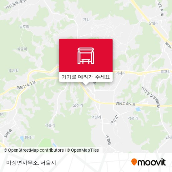 마장면사무소 지도