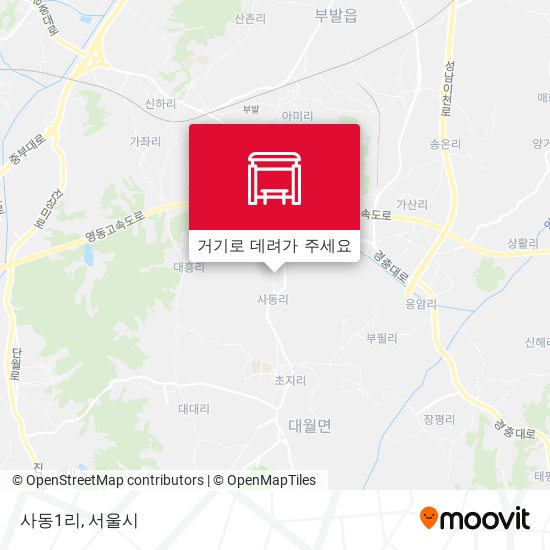 사동1리 지도