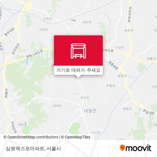 삼원엑스포아파트 지도