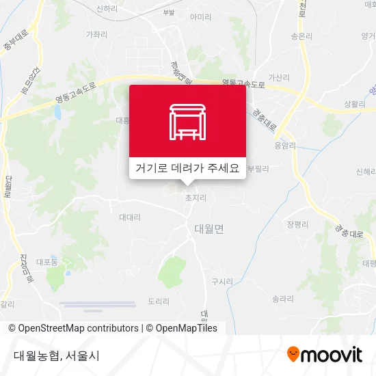 대월농협 지도