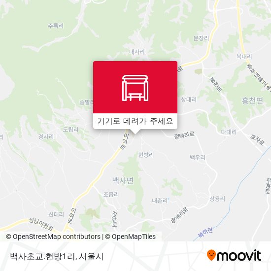 백사초교.현방1리 지도