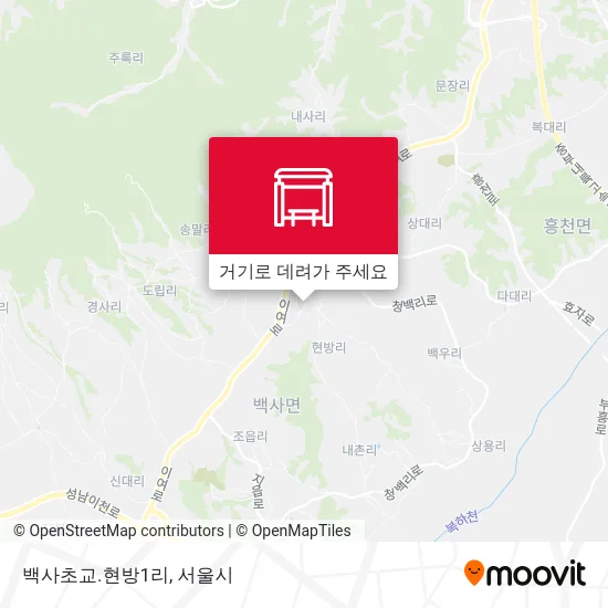 백사초교.현방1리 지도