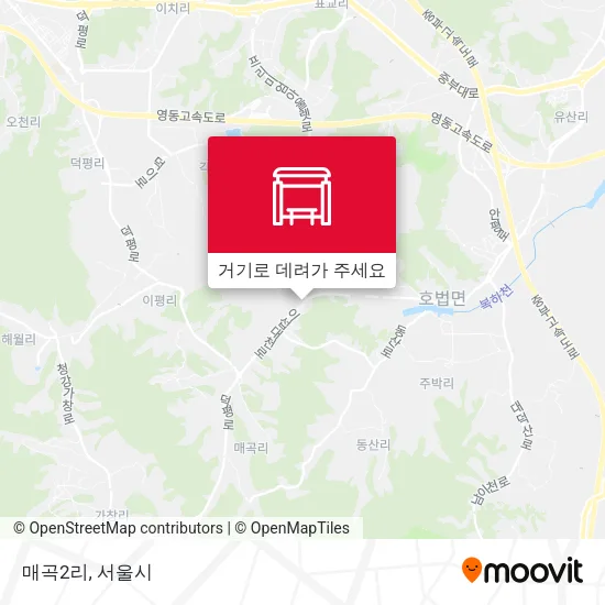 매곡2리 지도