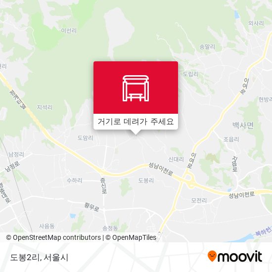 도봉2리 지도